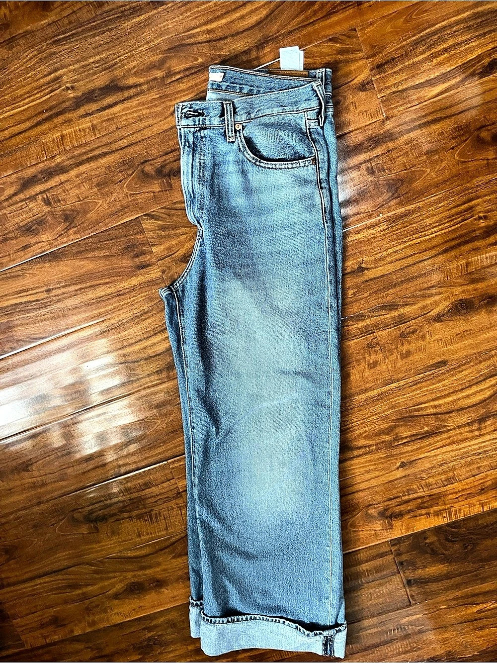 Levi's Ribcage Wide Leg Wide Leg Jeans Waist 30 in Blue Like New